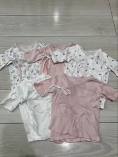 ベビー短肌着 50-60cm 5点セット