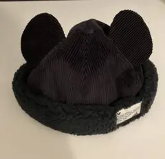 東京ディズニーリゾート ミッキー耳付き帽子 ボア