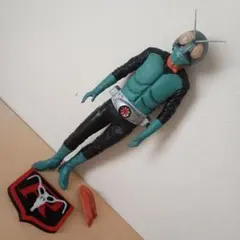 ★海洋堂 メガソフビキット 仮面ライダー旧1号 塗装済完成品(ジャンク品)のサムネイル
