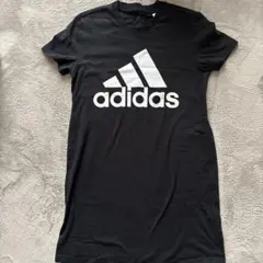 adidas 半袖ミニワンピース ブラック