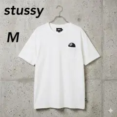 stussy ステューシー 8ボール刺繍入り Tシャツ ポケット付き Mサイズ