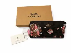 【新品未使用❣️】コーチCOACH 長財布 シグネチャー 花柄フローラル ピンクのサムネイル