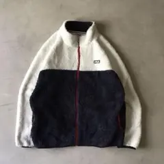 FILA フィラ　フリースジャケット　ボア　ホワイト　ネイビー