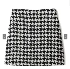 【GRL】千鳥柄台形ミニスカート