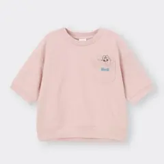 GU Tシャツ　おぱんちゅうさぎ　ピンク　S 160 ライトスウェット　半袖