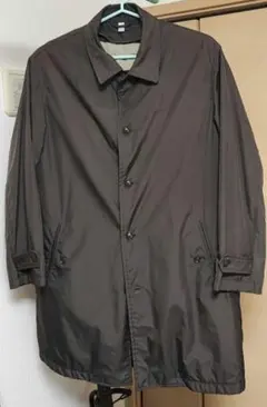 オールドユニクロ　ライナー付きステンカラーコート　90s　　ブラウン　sizeＬ