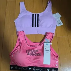 ANAP SCHOOL アディダスのジュニアブラ 165サイズ ピンク2枚セット