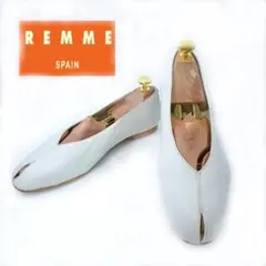 美品 REMME パンプス オープントゥ 37 フラット ホワイトのサムネイル