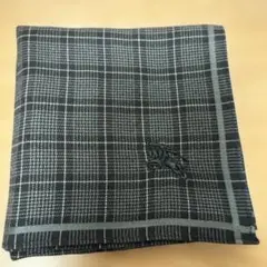 バーバリーチェック柄 ブラック ハンカチ