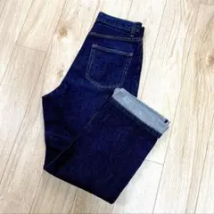 【alicia PAGEBOY】ページボーイワイドストレート濃紺デニム L