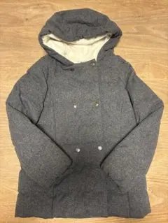 PETIT BATEAU グレー ダウンコート 128cm/8ans