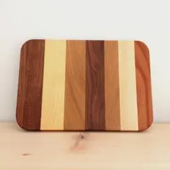 ミックスウッドまな板□30×20cm カッティングボード 木製 カフェ風