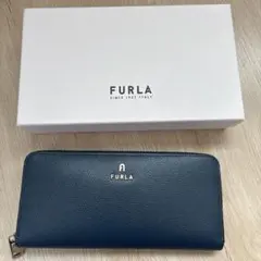 FURLA レディース　長財布　ネイビー