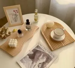 韓国木製ウッドボードレインボーアーチウォールインテリアカフェ風北欧雑貨２個セット