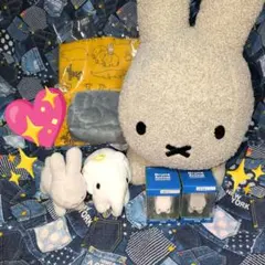 ♡美品♡ブルーナアニマル♡BIGぬいぐるみ★マスコット✿ブルーナアニマルグッズ♡