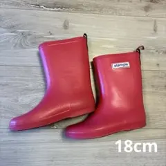 stample 長靴 18センチ レインブーツ　キッズ　ピンクのサムネイル