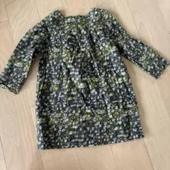 緑系模様の10号ワンピース　ボンポアン