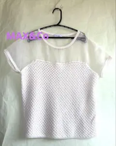 MAX&CO 半袖 ニット・シースルー トップスのサムネイル