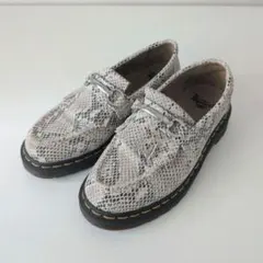 UK5 24cm Dr.Martens ADRIAN タッセルローファー ヘビ柄