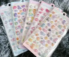 かわいさいっぱい　ぷっくりシール　3D立体シール