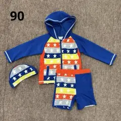 ブランシェス 水着 ラッシュガード キャップ 3点セット