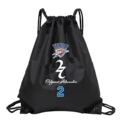 アレクサンダー ナップサック ブラック 黒 NBA 防水 大容量