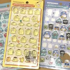 ボンボンドロップシール　 はぴだんぶい　バツ丸　ポチャッコ　けろっぴ　プリン