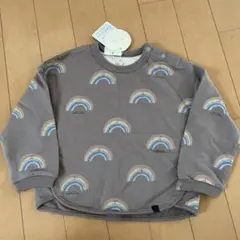 テータテート 虹 レインボー トレーナー 裏毛 90