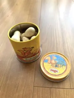 ピーナッツ缶★HABA★ハバ★木のままごとのサムネイル