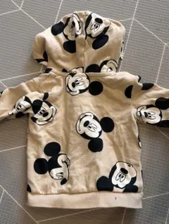 HM ミッキーマウス柄 ジップアップパーカー 6-9M
