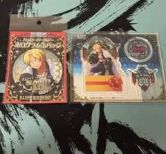 ワンピース　サボ　バースデー缶バッジとアクリルスタンド 2022　麦わらストア