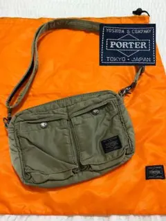 【正規品】PORTER TANKERショルダーバッグS セージグリーン吉田カバン