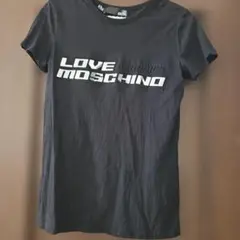 LOVE MOSCHINO ロゴTシャツ ブラック 42