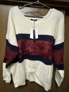 one way 長袖ニット