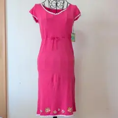 【新品】半袖花柄刺繍ワンピースと【美品】キャミセットのサムネイル