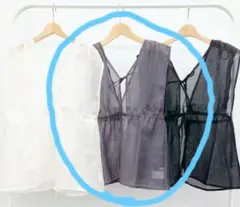 未使用しまむらRafraf 2way シアー ジレ Lサイズ ジレのサムネイル