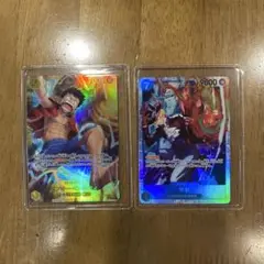 ONE PIECE カードゲーム モンキー・D・ルフ）　SEC（サボSR付き）