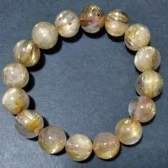 極上　タイチンルチルクォーツ　ブレスレット　　13mm球