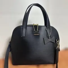値下げ中♥REBECCA TAYLOR ブラックハンドバッグ　ショルダーバッグのサムネイル