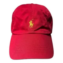 ポロ・ラルフ・ローレン 赤 ベースボールキャップ