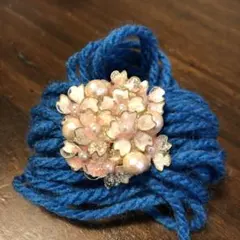 昭和レトロ　桜ブローチ