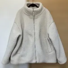 chocol raffine ボアジャケット アイボリー