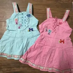 平成レトロ♡メゾピアノ♡みみぽぽワンピース♡ メゾピアノ120㎝ワンピースミミポポ ベリエ 平成レトロ メゾ ピアノ