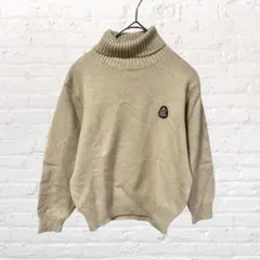 11687 BEBE タートルニットセーター ベージュ系 子供服 120cm