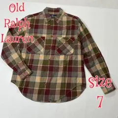 Old Ralph Lauren ヴィンテージ　チェックシャツ　ベージュ　7