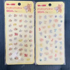 トムとジェリー ぷくぷくシール 2シートセット1500円