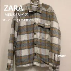 ZARA チェックシャツ　ジャケット アウター ジャケット 羽織り 秋冬 S