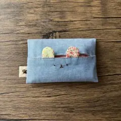 【子ども用】生えくまのポケットティッシュケース　オリジナルハンドメイド入園入学