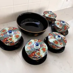 【新品】【ハナエモリ】漆器シック　菓子器　茶托　和風　おもてなし