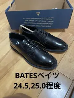 BATES ベイツ　ドレスシューズ　24.5〜25.0相当　エナメルブラックのサムネイル